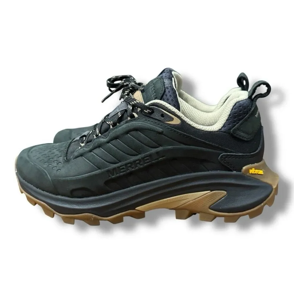 Merrell Moab Speed 2 Leather WP Low-Top Hiking Boot Black J038224 Women’s Sz 6.5